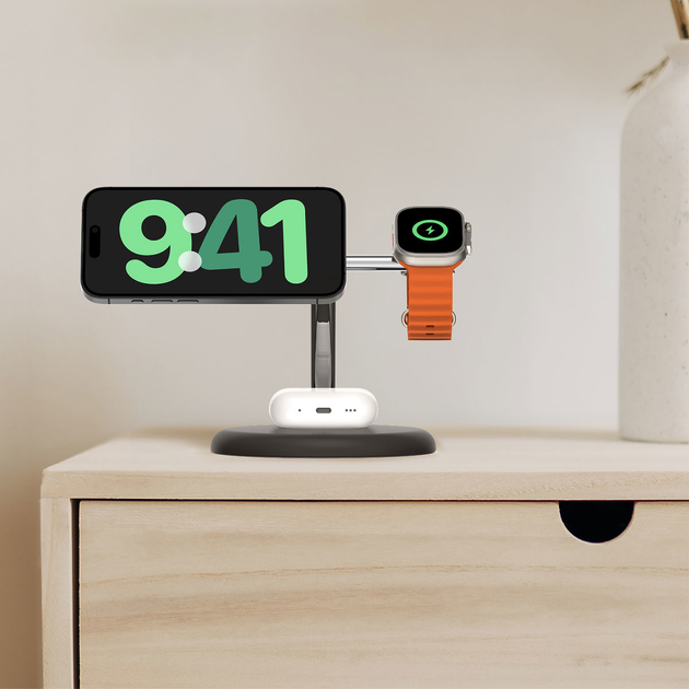 Ładowarka Belkin BoostCharge Pro MagSafe 3-in-1 Black (WIZ023VFBK) - obraz 9
