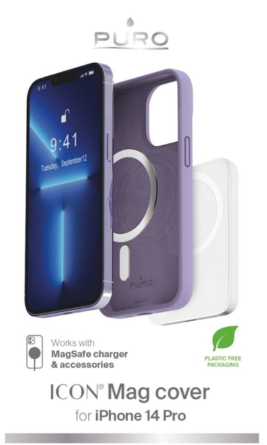 Панель Puro Icon Mag MagSafe для Apple iPhone 14 Pro Lavender (8018417442759) - зображення 2