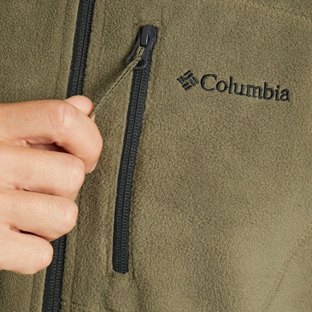 Bluza męska nierozpinana streetwear polarowa Columbia M Fast Trek II FZ Flc 1420421397 S Zielona (193855363793) - obraz 9
