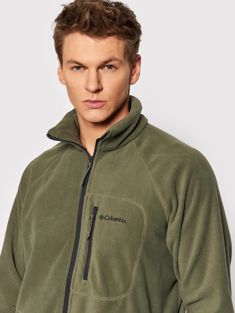Bluza męska nierozpinana streetwear polarowa Columbia M Fast Trek II FZ Flc 1420421397 S Zielona (193855363793) - obraz 6