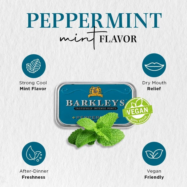 М'ятні льодяники Barkleys Mints Peppermint Breath з перцевою м'ятою 50 г - зображення 4