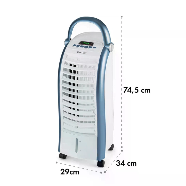Охладитель воздуха 4 в 1 klarstein Maxfresh BK белый с синим ободком (10036141) - Фото 2 Охладитель воздуха 4 в 1 klarstein Maxfresh BK белый с синим ободком (10036141) - изображение 2
