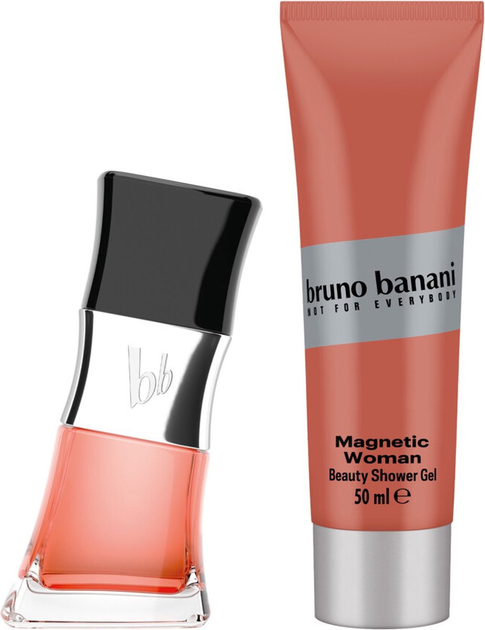 Набір для жінок Bruno Banani Magnetic Woman Парфумована вода 30 мл + Гель для душу 50 мл (3616305254702) - зображення 2
