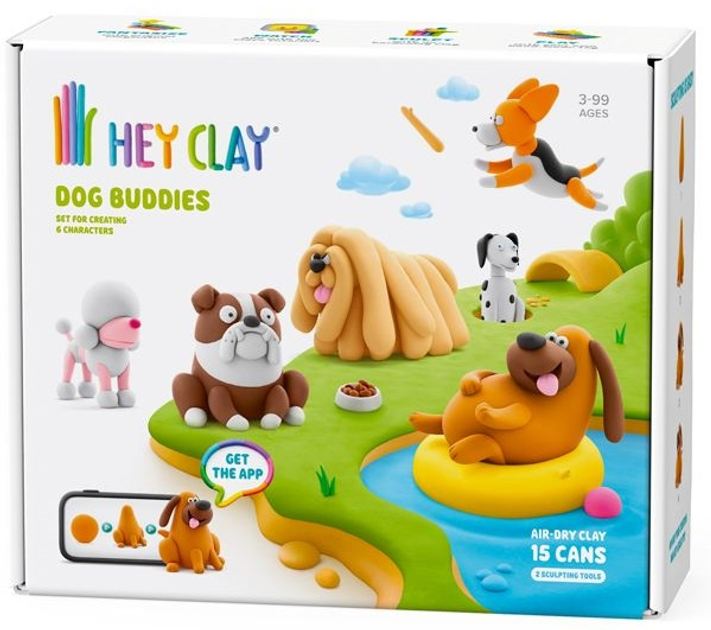 Zestaw Hey Clay Psy i przyjaciele Plastelina + akcesoria 15 szt. HCL15030CEE15 (4897105245483) - obraz 1
