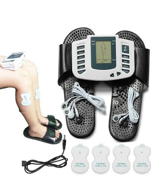 Акупунктурный массаж для всего тела и ног Echo Massager JR-309 Миостимулятор с тапочками для массажа электромассажер (I45185M) - изображение 10