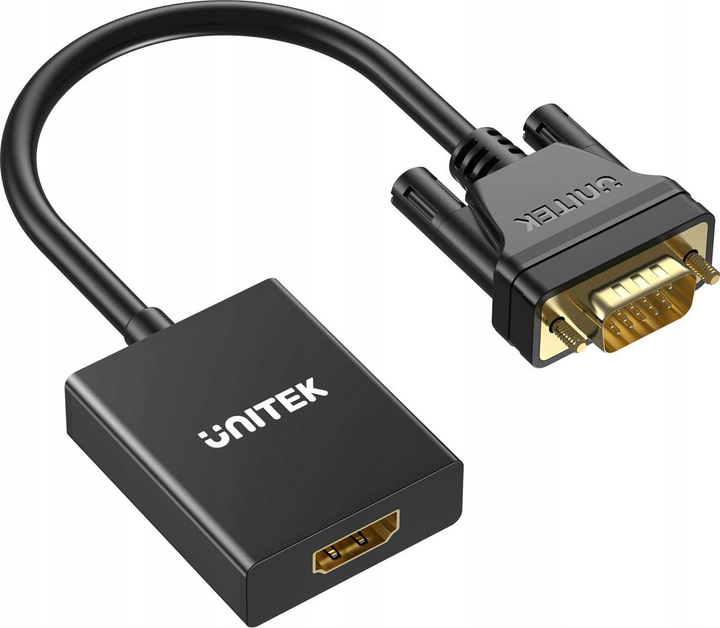 Адаптер Unitek VGA to HDMI Adapter (V1112ABK01) - зображення 3