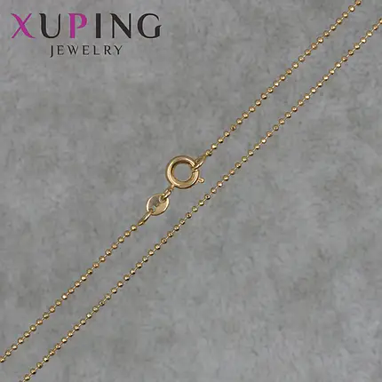 Ланцюжок Xuping Jewerly довжина 45 см ширина 1 мм декоративне плетіння застібка-шпрингель - Фото 1 Ланцюжок Xuping Jewerly довжина 45 см ширина 1 мм декоративне плетіння застібка-шпрингель - зображення 1