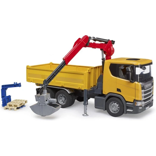 Автомодель Bruder Самоскид Scania Super 560R з краном-маніпулятором та аксесуарами 1:16 (03551) - зображення 3