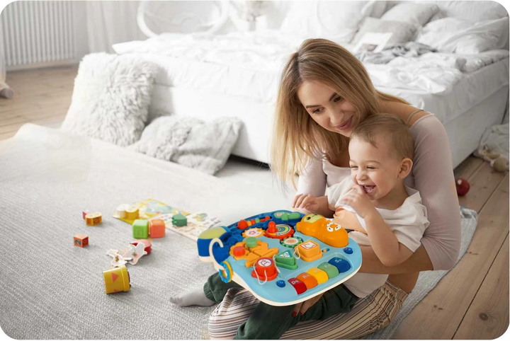 Stolik edukacyjny Ricokids 5 w 1 781900 Niebieski (5903890610289) - obraz 14