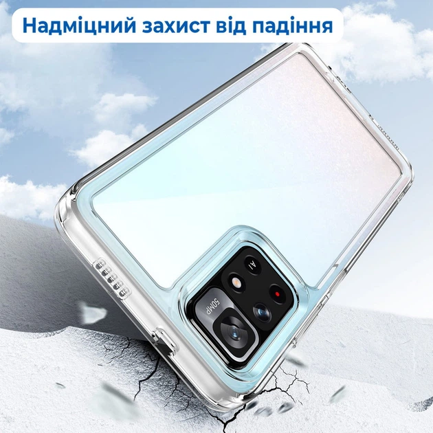 Силиконовый чехол Space Poco M4 Pro 5G (прозрачный) (40384) - Фото 2 Силиконовый чехол Space Poco M4 Pro 5G (прозрачный) (40384) - изображение 2