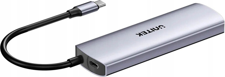 USB-hub Unitek uHUB Q4 4-in-1 10Gbps USB-C Hub with 2 USB-A & 2 USB-C Ports (H1112DGY01) - obraz 3