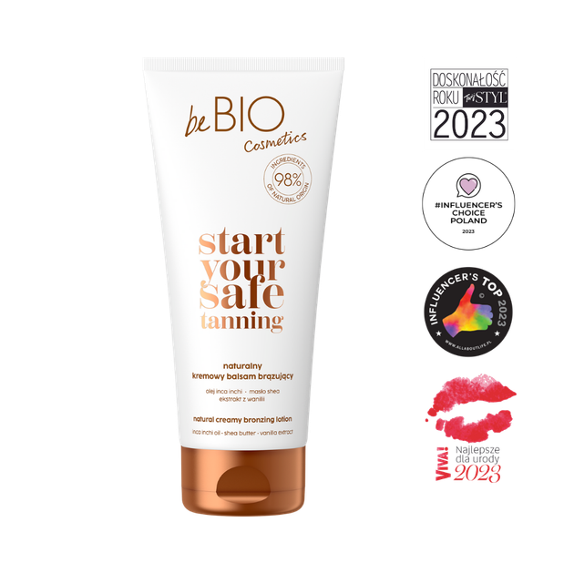 Balsam do ciała BeBio Start Your Safe Tanning brązujący 200 ml (5908233663007) - obraz 2