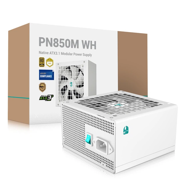 Блок живлення DeepCool PN850M 850W 80 Plus Gold Білий - Фото 2 Блок живлення DeepCool PN850M 850W 80 Plus Gold Білий - зображення 2