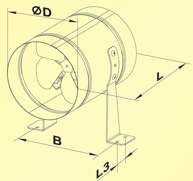 Wentylator osiowy Vents VKOMz 150 - obraz 2