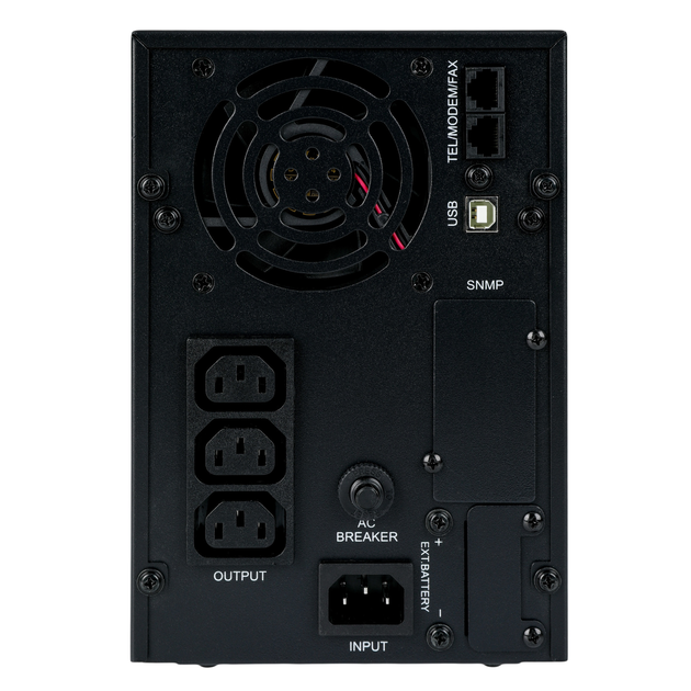 UPS IPS TS1-LI-2k0-MC-LCD-3x9 2000VA/1600W 3x12V9Ah (5902135117323) - obraz 3