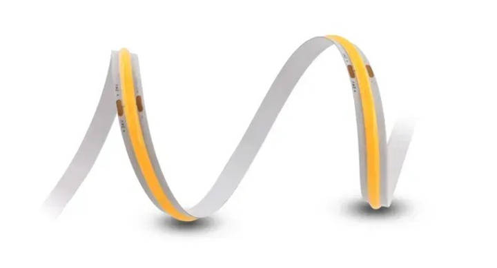 Світлодіодна стрічка MW Lighting Тип COB 5 Вт 320 кристалів/м² CRI >90 24 В 2700K IP20 50 м тепла біла (UQS-COB-5W-WW2K7-24V-50M) - зображення 1