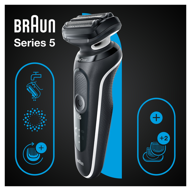 Golarka elektryczna Braun Series 5 51-W1600s Czarna - obraz 6