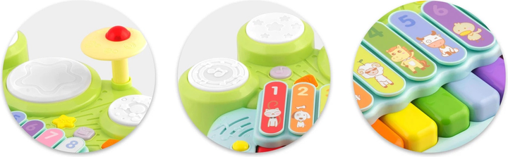 Zabawka edukacyjna cymbałki Ricokids Ksylofon i perkusja RK-751 (5903890616465) - obraz 8