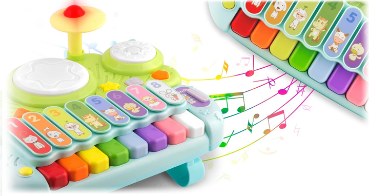 Zabawka edukacyjna cymbałki Ricokids Ksylofon i perkusja RK-751 (5903890616465) - obraz 9