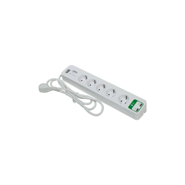 Сетевой фильтр питания APC Essential SurgeArrest 5 outlets ++ 2 USB (5V, 2.4A) (PM5U-RS) - изображение 2