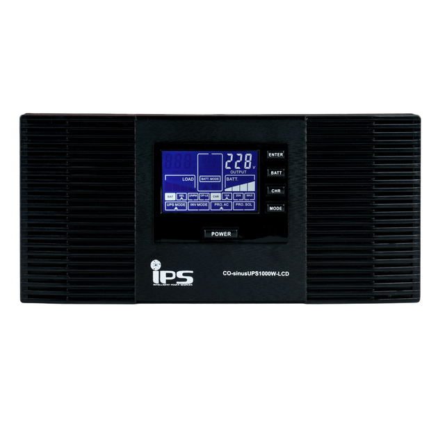 UPS IPS CO-sinusUPS-1000W/12V-LCD 1200VA/1000W z ładowarką (5902135132999) - obraz 2