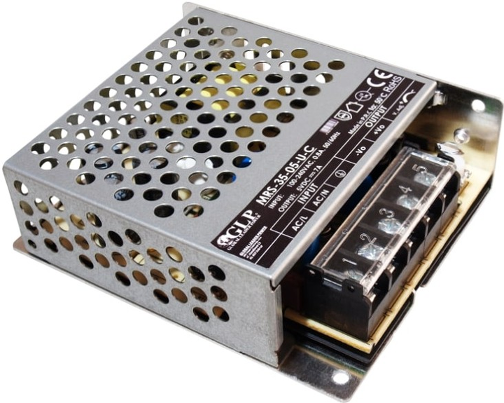 Блок живлення GLP IP20, 36 Вт, 24 В, 1.5 A (MRS-35-24-U-C) (5902135153772) - зображення 1