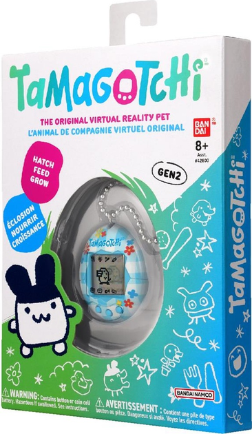 Інтерактивна іграшка Bandai Tamagotchi Original Flower Gingham 42939 (3296580429394) - зображення 2