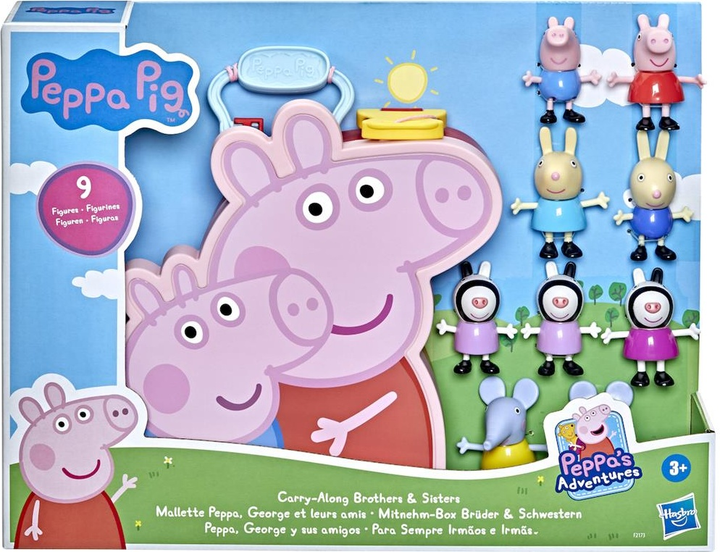 Іграшковий набір Hasbro Peppa Pig: Carry-Along Brothers And Sisters F2173 (5010993846665) - зображення 1
