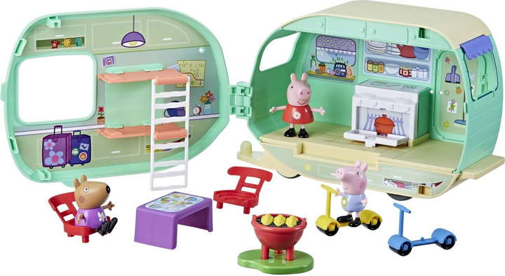 Zestaw zabawek Hasbro Peppa Pig: Peppa's Caravan F8863 (5010996214768) - obraz 3