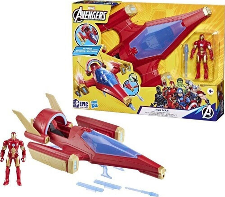 Zestaw zabawek Hasbro Marvel: Avengers Iron Man Repulsor Blast Battle Jet F9329 (5010996230867) - obraz 2