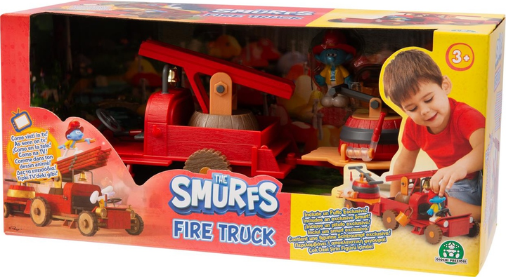 Zestaw zabawek Giochi Preziosi The Smurfs: Fire Truck Vehicle PUF26000 (8056379171928) - obraz 3