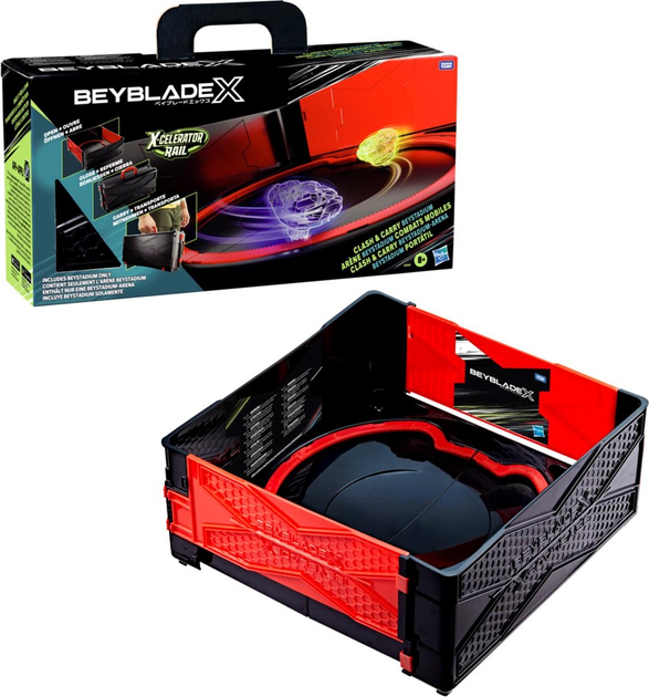 Zestaw zabawek Hasbro Bey Blade X: X-Celerator Rail Clash & Carry Beystadium G0841 (5010996287281) - obraz 3