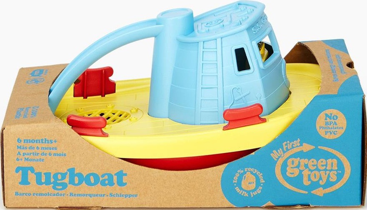 Човен Green Toys буксир Синій TUG01R-B (793573640536) - зображення 1