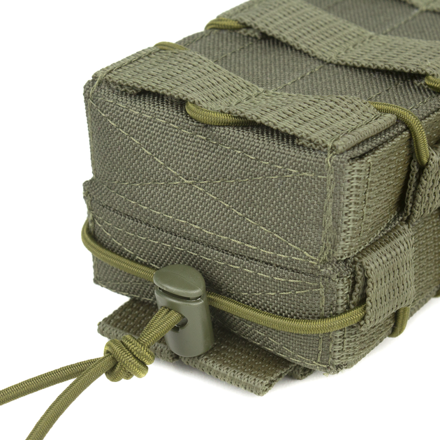 Подсумок для магазинов АК двойной (открытый) Dozen AK Pouch 2 Magazines Fast Access "Olive" - изображение 4