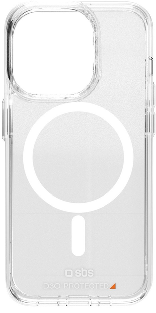 Etui SBS D3O MagSafe do Apple iPhone 15 Transparent (8018417467820) - obraz 1