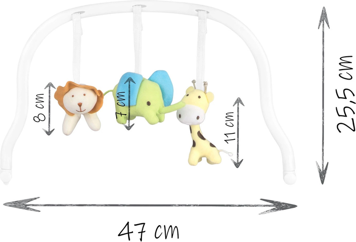 Pałąk z zabawkami do krzesełka Ricokids Belo/Lindo/Tugo (5903890602987) - obraz 7