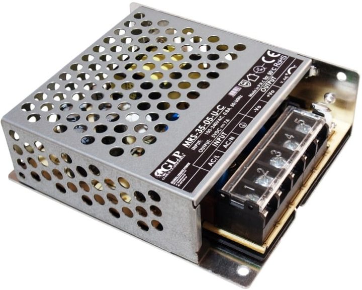 Блок живлення GLP IP20, 35 Вт, 5 В, 7 A (MRS-35-05-U-C) (5902135149898) - зображення 1