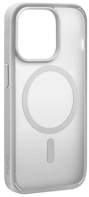 Etui Puro Gradient MagSafe do Apple iPhone 15 Pro Max Silver (8018417455919) - obraz 1