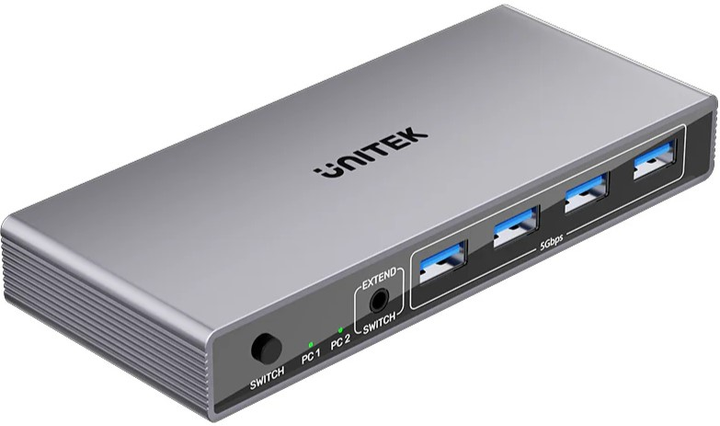 KVM-перемикач Unitek 4K 3x HDMI 6x USB-A 5Gbps (V1309AGY01-EU) - зображення 1