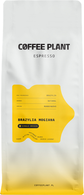 Kawa ziarnista Coffee Plant Brazylia Mogiana Espresso 1 kg (5903815292095) - obraz 1