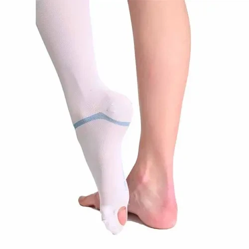 Чулки компрессионные Soloventex Comfort 1 класс открытый носок р XXL рост 165-180 белые арт. 040-230 - изображение 4