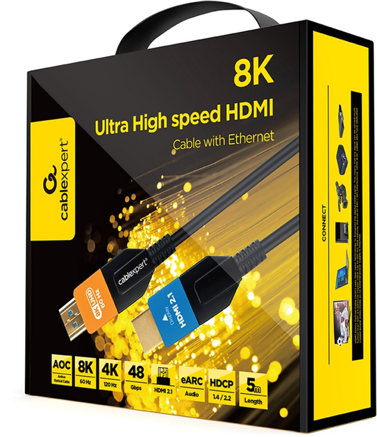 Kabel optyczny (AOC) Cablexpert HDMI V.2.1 5 m (CC-HDMI8K-AOC-5M) - obraz 3