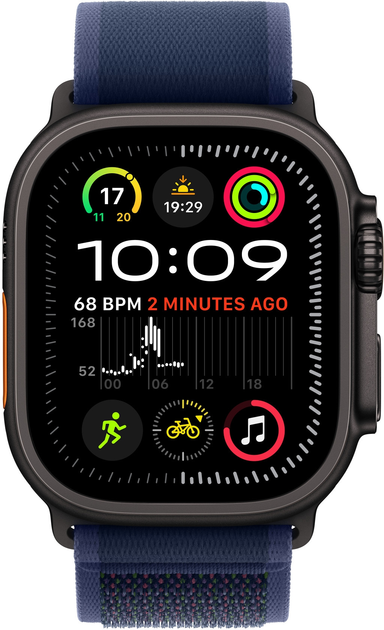 Pasek Apple TrailLoop Black Titanium Finish do Apple Watch 49mm Blue S/M (APL_MYQ73) - obraz 3