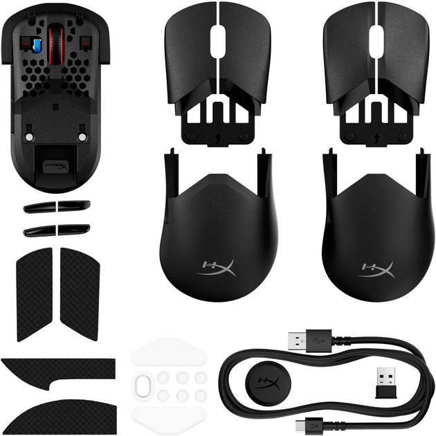 Mysz HyperX Pulsefire Saga Pro Wireless/Bluetooth Black (A2PB2AA) - obraz 9