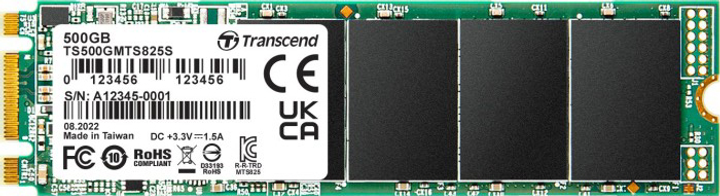 SSD диск Transcend 825S 500GB M.2 2280 SATAIII 3D NAND TLC (TS500GMTS825S) - зображення 1