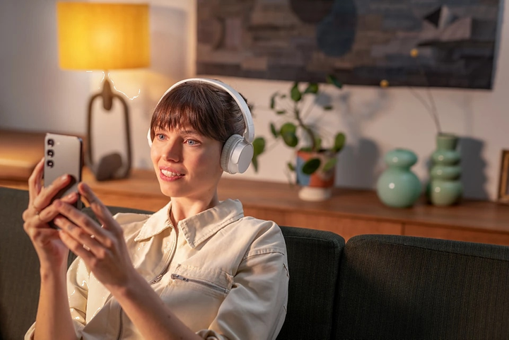 Słuchawki nauszne Philips TAH3209 BT 5.3 Wireless Mic White - obraz 2