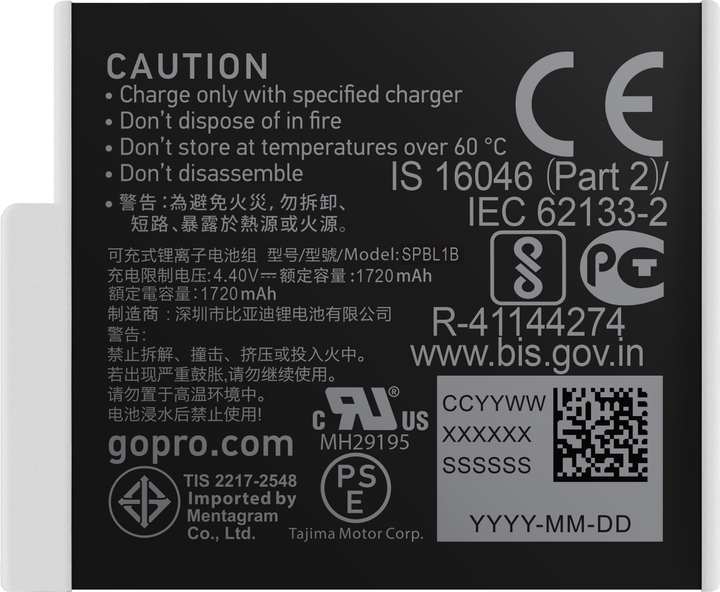 Akumulator GoPro Enduro Battery do Hero 12, Hero 11, Hero 10, Hero 9 (ADBAT-011) - obraz 5