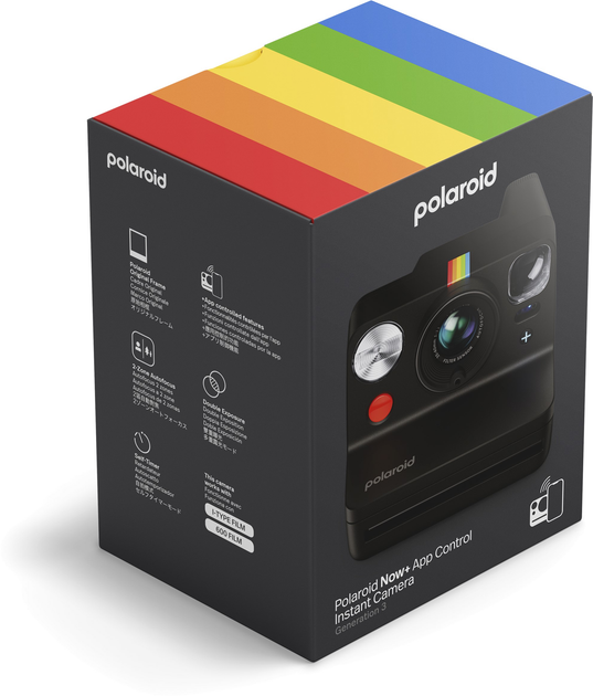 Aparat do natychmiastowego drukowania Polaroid Now+ Generation 3 Black (9120134280244) - obraz 8