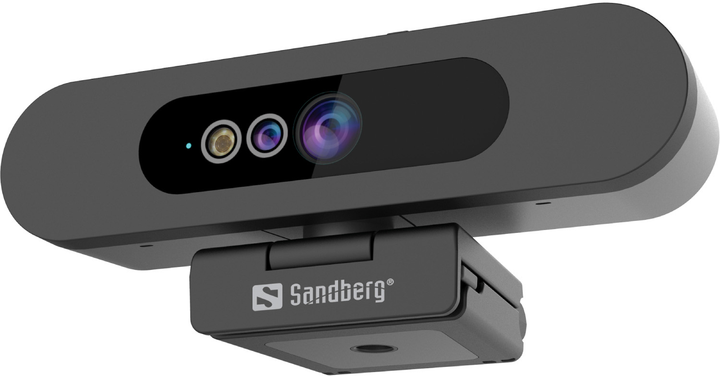 Kamera internetowa Sandberg Face-ID 2 HD 1080p Windows Hello USB-C / USB 2.0 (5705730134401) - obraz 2
