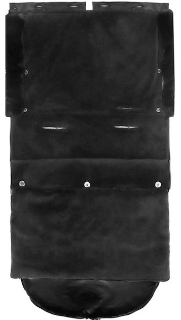 Śpiworek Springos SB0044 z futerkiem do wózka sanek gondoli 80 cm Czarny (5907719442280) - obraz 9